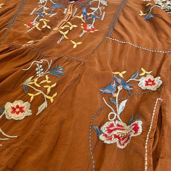 NEW JOHNNY WAS dixie tunic top in almond - Picture 10 of 16